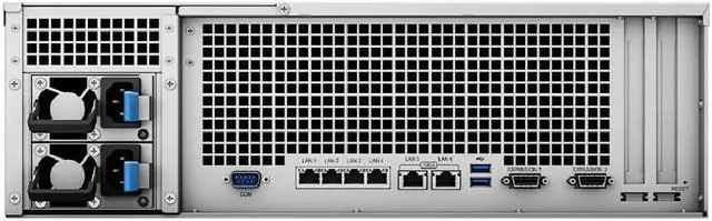 Alt view image 4 of 5 - Synology RackStation RS4021xs+ NAS Server with Xeon 2.1GHz CPU, 64GB Memory, 64TB SSD Storage, 2 x 10GbE LAN Ports, DSM Operating System Bundle with Rail kit