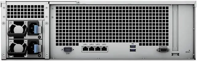 Alt view image 4 of 5 - Synology RackStation RS2821RP+ NAS Server with Ryzen 2.2GHz CPU, 32GB Memory, 16TB SSD Storage, 4 x 1GbE LAN Ports, Redundant Power, DSM Operating System Bundle with Rail kit