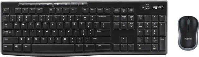 Alt view image 2 of 7 - Logitech MK270 Wireless Keyboard & Mouse Combo Active Lifestyle Travel Home Office Must-Have Modern Bundle with Mini Glow in the Dark Portable Wireless Bluetooth Speaker, Gel Wrist & Mouse Pad