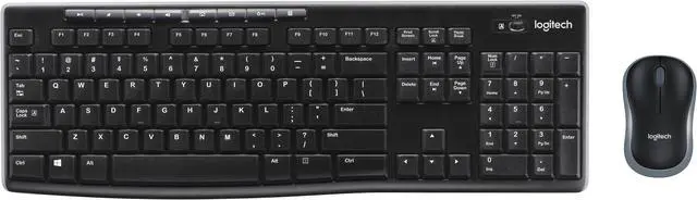 Alt view image 2 of 7 - Logitech MK270 Wireless Keyboard & Mouse Combo Travel Home Office Modern Bundle with Boost Glow in the Dark Water-Resistant Portable Wireless Bluetooth Speaker, Gel Wrist & Mouse Pads