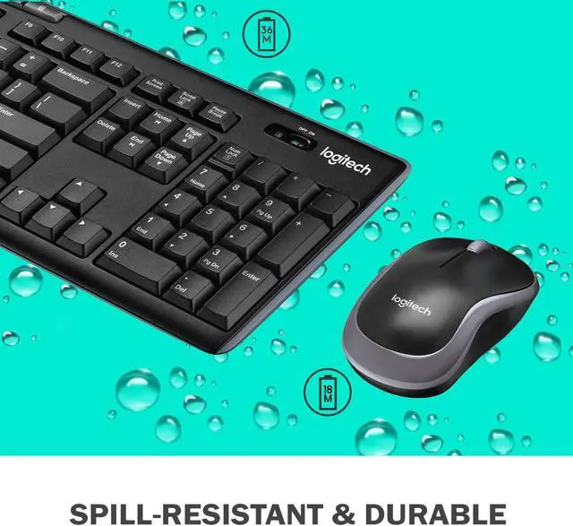 Alt view image 5 of 7 - Logitech MK270 Wireless Keyboard & Mouse Combo Travel Home Office Modern Bundle for PC & Laptop, Pack of 5