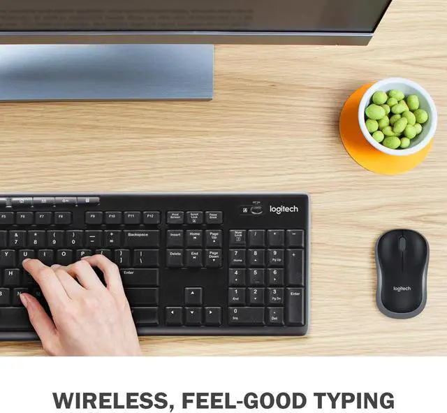 Alt view image 3 of 7 - Logitech MK270 Wireless Keyboard & Mouse Combo Travel Home Office Modern Bundle for PC & Laptop, Pack of 5