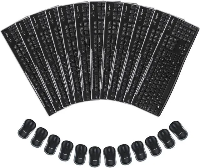 Main image of Logitech MK270 Wireless Keyboard & Mouse Combo Travel Home Office Modern Bundle for PC & Laptop, Pack of 12