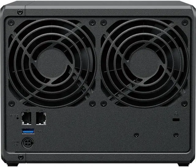 Alt view image 5 of 7 - Synology DiskStation DS423+ NAS Server with Celeron 2.0GHz CPU, 6GB Memory, 80TB HDD Storage, 1TB M.2 NVMe SSD, 2 x 1GbE LAN Ports, DSM Operating System