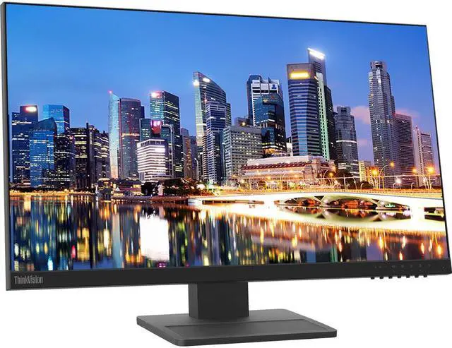 Alt view image 2 of 7 - Lenovo ThinkVision E24 1920 x 1080 LED FHD LCD Monitor, 2-Pack Bundle with HDMI, VGA, Speakers, DisplayPort, Dual Monitor Stand, ThinkPad USB-C Dock, MK540 Wireless Keyboard & Mouse, Mouse & Wrist Pad