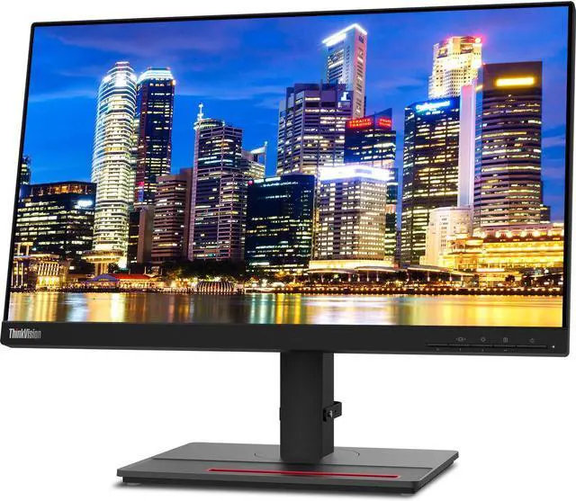 Alt view image 3 of 7 - Lenovo ThinkVision T22i 22-inch 1920 x 1080 LED FHD Widescreen LCD Monitor, 2-Pack Bundle with HDMI, VGA, DisplayPort, USB Hub, Desk Mount Dual Monitor Stand, ThinkPad Universal USB-C Multiport Dock
