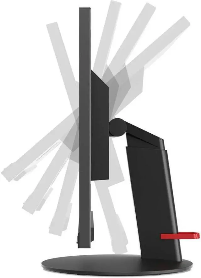 Alt view image 4 of 5 - Lenovo ThinkVision T23d 23-inch 1920 x 1200 LED Backlit Full HD Widescreen WUXGA LCD Monitor, 2-Pack Bundle with HDMI, VGA, DisplayPort, Desk Mount Dual Monitor Stand