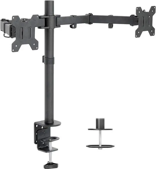 Alt view image 7 of 7 - Lenovo ThinkVision T27hv 27-inch 2560 x 1440 LED QHD Widescreen LCD, 2-Pack Bundle with T27h, HDMI, VGA, DisplayPort, USB-C, USB Hub, Webcam, Speaker, Microphone, Desk Mount Dual Monitor Stand