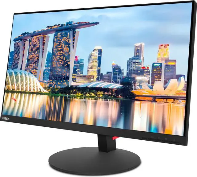 Alt view image 3 of 6 - Lenovo ThinkVision T27p 27-inch 3840 x 2160 LED Backlit 4K Ultra HD Widescreen LCD Monitor, 2-Pack Bundle with HDMI, VGA, DisplayPort, USB Hub, Ethernet, USB-C, Desk Mount Dual Monitor Stand
