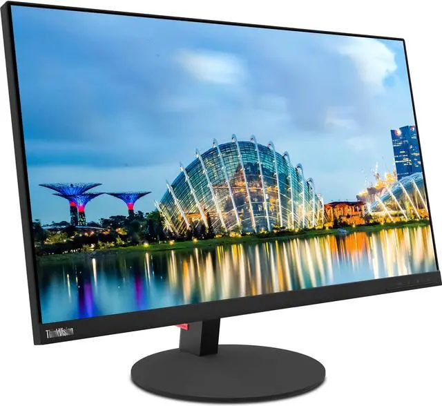 Alt view image 2 of 6 - Lenovo ThinkVision T27p 27-inch 3840 x 2160 LED Backlit 4K Ultra HD Widescreen LCD Monitor, 2-Pack Bundle with HDMI, VGA, DisplayPort, USB Hub, Ethernet, USB-C, Desk Mount Dual Monitor Stand
