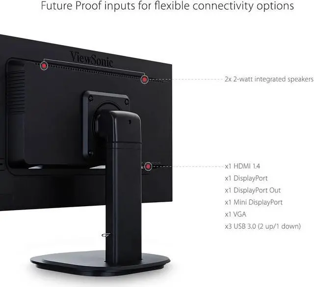 Alt view image 5 of 5 - ViewSonic VG2249 22-inch 1920 x 1080 Full HD LCD IPS Monitor, 2-Pack bundle with Ultra-Thin Bezel, Daisy Chain, FreeSync, Eye-Care, HDMI, DisplayPort, USB Hub, Speakers