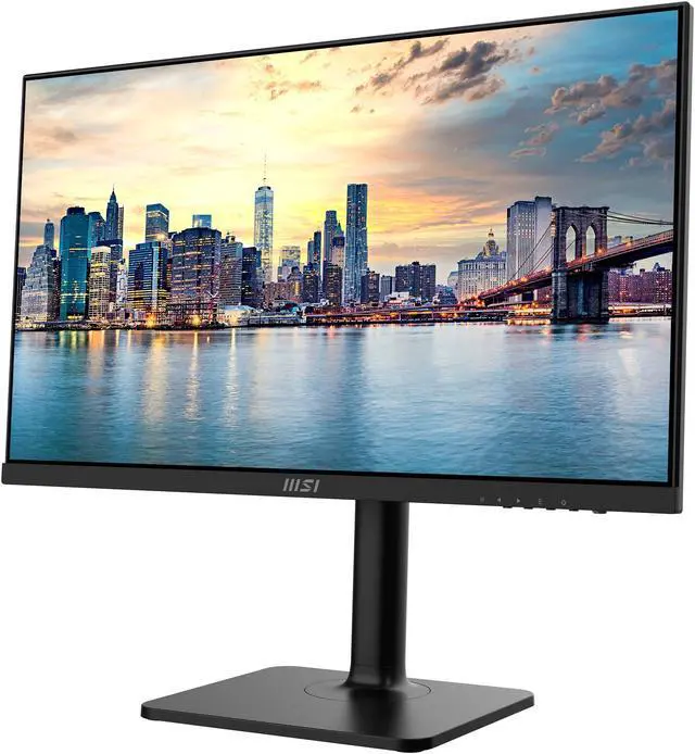 Alt view image 2 of 7 - MSI Modern MD241P 24-inch 1080P Full HD IPS Widescreen LCD Monitor, 2-Pack bundle with Less Blue Light, Anti-Flicker, HDMI, USB-C, Integrated Speakers, Desk Mount Dual Monitor Stand