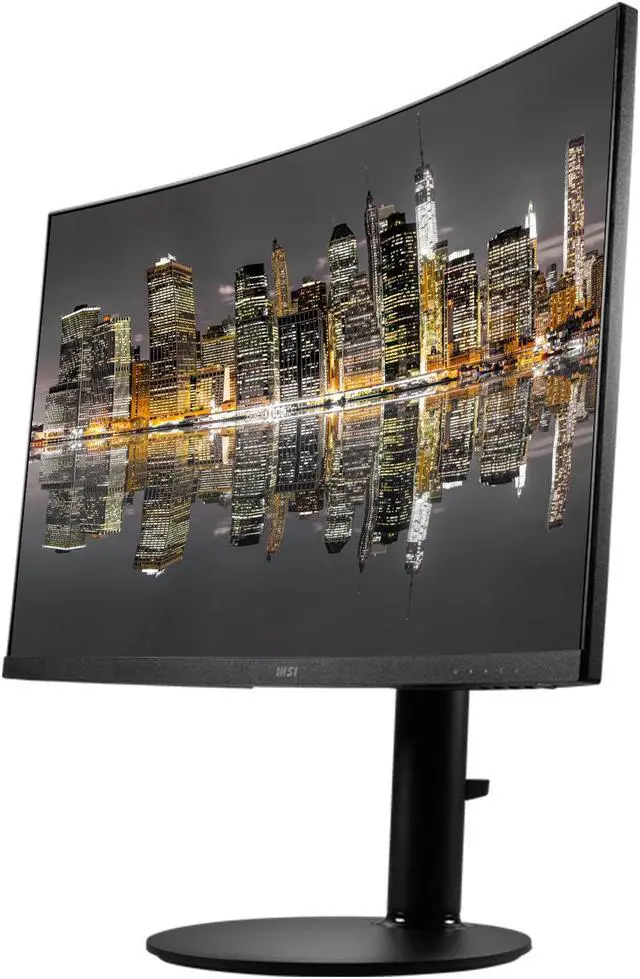 Alt view image 2 of 6 - MSI Modern MD271CP Curved 27-inch 1080P Full HD LCD Monitor, 2-Pack bundle with Less Blue Light, Anti-Flicker, HDMI, DisplayPort, USB-C, Integrated Speakers, Desk Mount Dual Monitor Stand