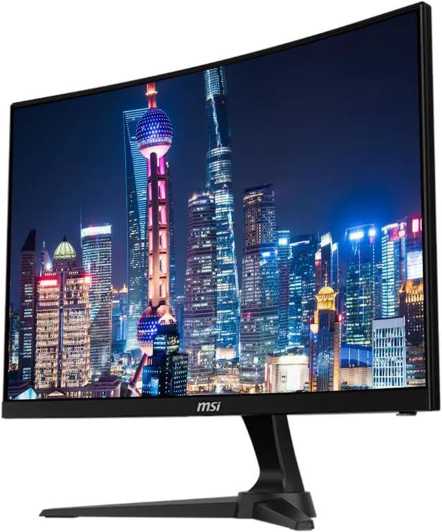 Alt view image 2 of 6 - MSI G243CV 24-inch Curved 1080P Full HD 75 Hz 1ms LED Backlit LCD Gaming Monitor, 2-Pack bundle, Frameless, Less Blue Light, FreeSync, HDMI, DisplayPort, Desk Mount Dual Monitor Stand