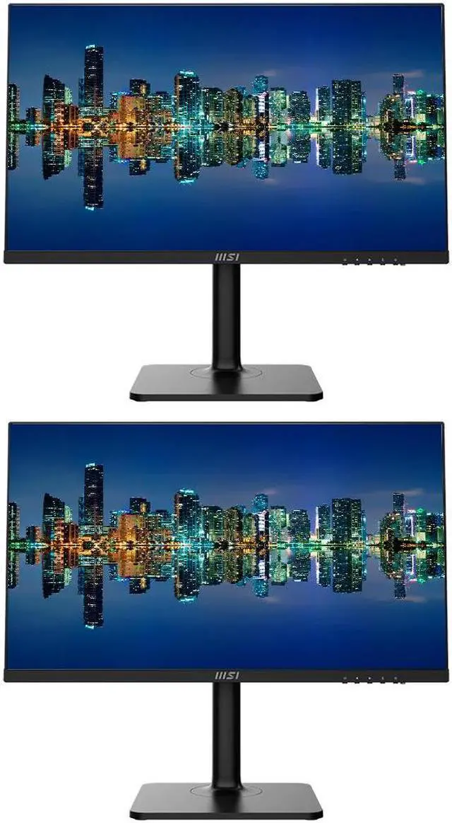 Main image of MSI Modern MD272P 27-inch 1080P Full HD IPS Widescreen LCD Business & Productivity Monitor, 2-Pack bundle with Less Blue Light, Anti-Flicker, HDMI, DisplayPort, USB-C, Integrated Speakers