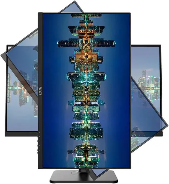 Alt view image 3 of 4 - MSI Modern MD272P 27-inch 1080P Full HD IPS Widescreen LCD Business & Productivity Monitor, 2-Pack bundle with Less Blue Light, Anti-Flicker, HDMI, DisplayPort, USB-C, Integrated Speakers