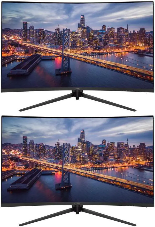 Main image of MSI Optix G321CQP E2 32-inch Curved 1440P 2K Quad HD 170 Hz 1ms LED Backlit LCD Gaming Monitor, 2-Pack bundle, Frameless, Less Blue Light, FreeSync, HDMI, DisplayPort