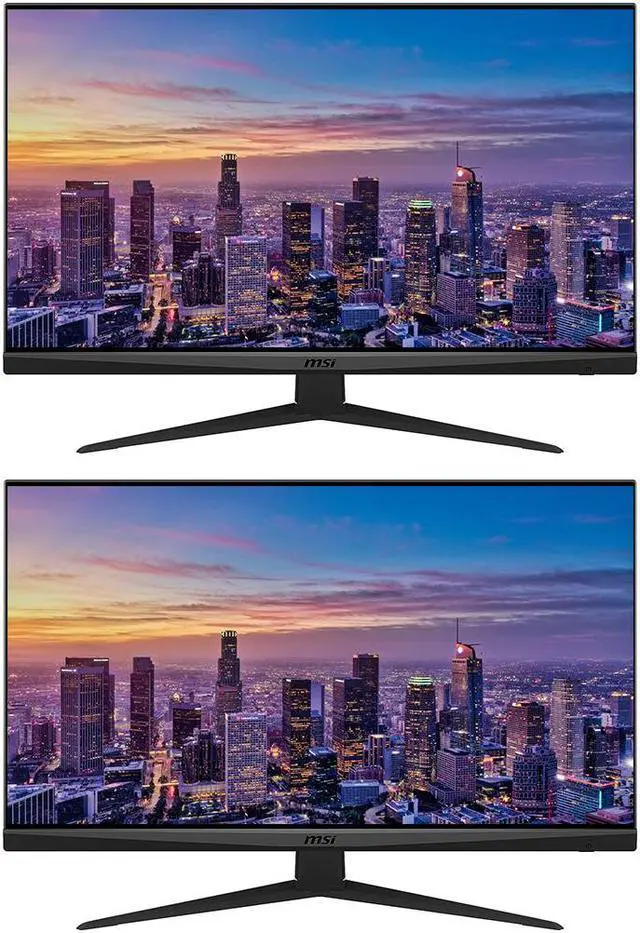 Main image of MSI Optix G281UV 28-inch 2160P 4K Ultra HD IPS LED Backlit LCD Gaming Monitor, 2-Pack bundle, Frameless, Less Blue Light, FreeSync, HDR400, Night Vision, HDMI, DisplayPort