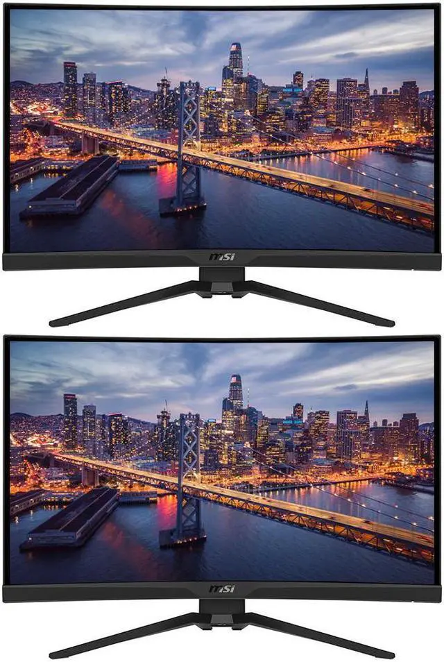Main image of MSI MAG 325CQRF-QD Curved 32-inch 1440P 2K Wide Quad HD 170 Hz 1ms LED Backlit LCD Gaming Monitor, 2-Pack bundle, Frameless, FreeSync, HDMI, DisplayPort, USB-C, USB Hub