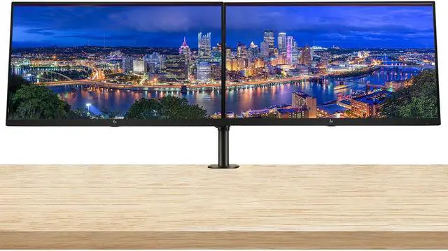 Main image of HP P24 G5 24 inch 1920 x 1080 Full HD Edge LED LCD Monitor, 2-Pack Bundle with HDMI, VGA, and Display Port with Desk Mount Dual Monitor Stand