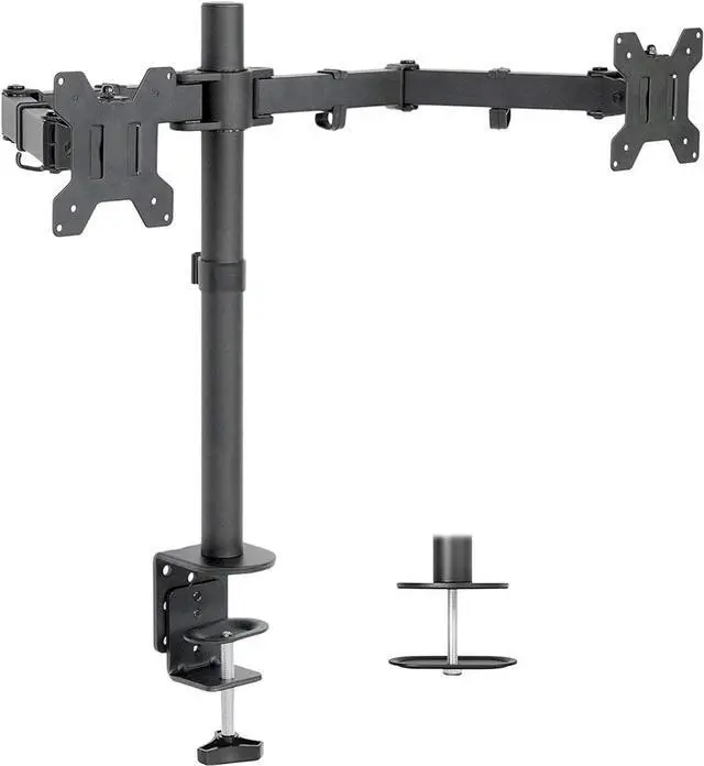 Alt view image 5 of 7 - HP EliteDisplay E22 G5 22 inch Full HD LED-Backlit LCD IPS Monitor, 2-Pack Bundle with HDMI, USB Hub, Display Port and Desk Mount Dual Monitor Stand