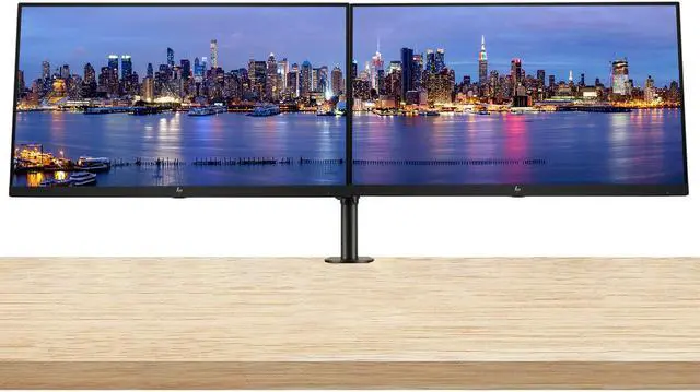Main image of HP EliteDisplay E24 G5 24 inch Full HD LED-Backlit LCD IPS Monitor, 2-Pack Bundle with HDMI, USB Hub, Display Port and Desk Mount Dual Monitor Stand