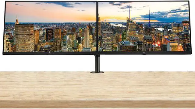 Main image of HP EliteDisplay E27k G5 27 inch 4K Ultra HD LCD IPS Monitor, 2-Pack Bundle with Full Dock, HDMI, USB-C, Ethernet, Display Port with Built-in Speakers and Desk Mount Dual Monitor Stand
