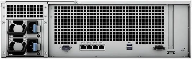 Alt view image 4 of 5 - Synology RackStation RS2821RP+ NAS Server with Ryzen 2.2GHz CPU, 32GB Memory, 320TB HDD Storage, 4 x 1GbE LAN Ports, Redundant Power, DSM Operating System Bundle with Rail kit
