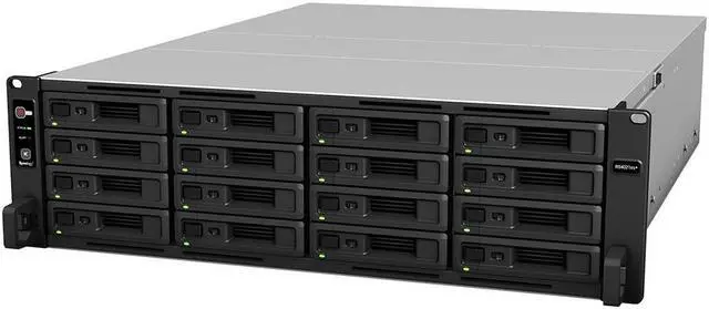 Alt view image 2 of 5 - Synology RackStation RS4021xs+ NAS Server with Xeon 2.1GHz CPU, 64GB Memory, 352TB HDD Storage, 2 x 10GbE LAN Ports, Redundant Power, DSM Operating System Bundle with Rail kit
