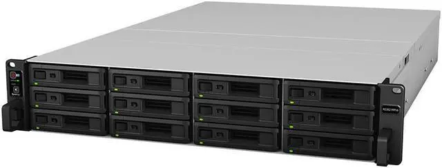 Alt view image 2 of 5 - Synology RackStation RS3621RPxs NAS Server with Xeon 2.1GHz CPU, 64GB Memory, 240TB HDD Storage, 2 x 10GbE LAN Ports, Redundant Power, DSM Operating System Bundle with Rail kit