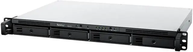 Alt view image 2 of 5 - Synology RackStation RS422+ NAS Server with Ryzen 2.6GHz CPU, 2GB Memory, 88TB HDD Storage, 2 x 1GbE LAN Ports, DSM Operating System Bundle with Rail kit