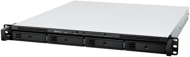 Alt view image 2 of 5 - Synology RackStation RS822+ NAS Server with Ryzen 2.2GHz CPU, 32GB Memory, 8TB SSD Storage, 4 x 1GbE LAN Ports, DSM Operating System Bundle with Rail kit