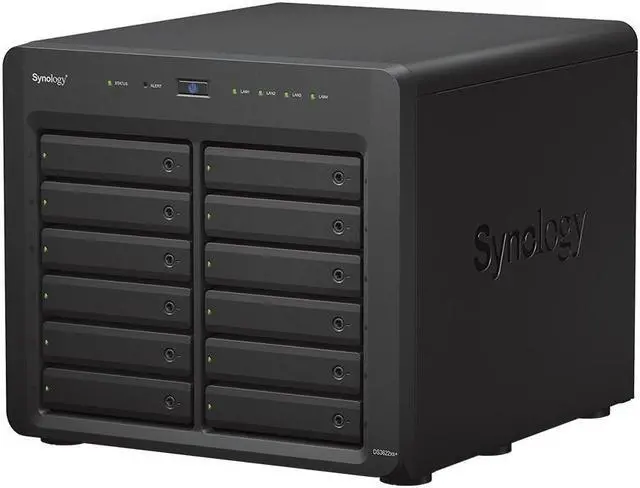 Alt view image 2 of 5 - Synology DiskStation DS3622xs+ NAS Server with Xeon 2.2GHz CPU, 48GB Memory, 240TB HDD Storage, 2 x 10GbE LAN Ports, DSM Operating System