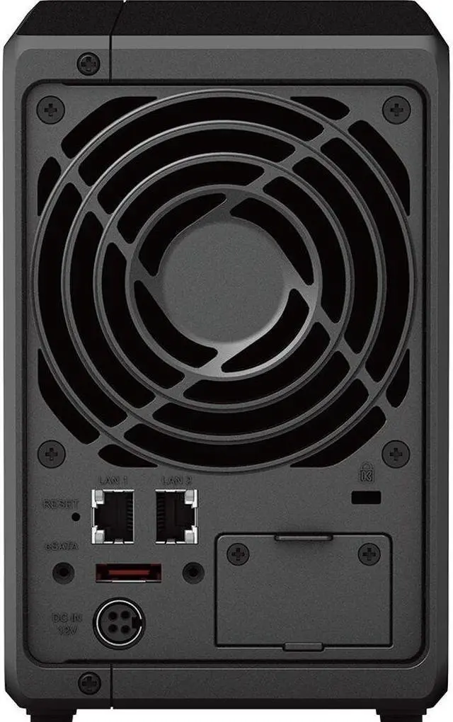 Alt view image 5 of 5 - Synology DiskStation DS723+ NAS Server with Ryzen 2.6GHz CPU, 32GB Memory, 44TB HDD Storage, 2TB M.2 NVMe SSD, 2 x 1GbE LAN Ports, DSM Operating System