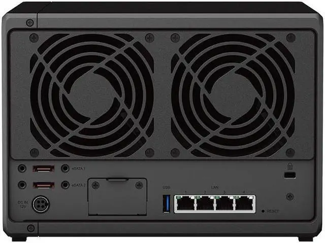 Alt view image 4 of 4 - Synology DiskStation DS1522+ NAS Server with Ryzen 2.6GHz CPU, 32GB Memory, 110TB HDD Storage, 2TB M.2 NVMe SSD, 4 x 1GbE LAN Ports, DSM Operating System