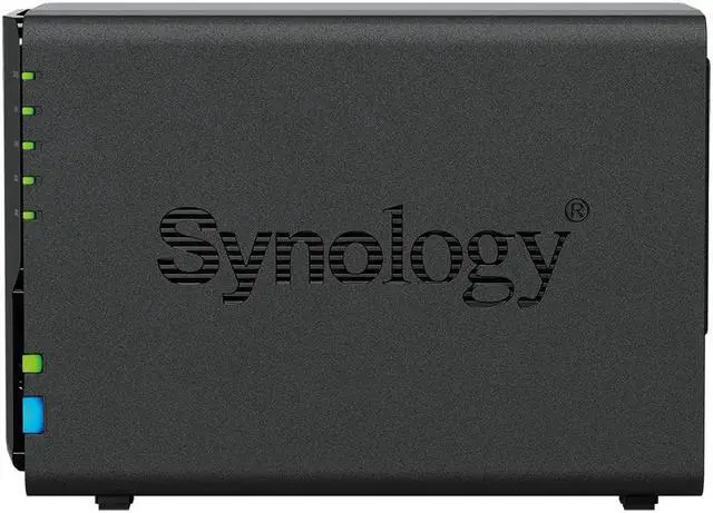 Alt view image 3 of 5 - Synology DiskStation DS224+ NAS Server with Celeron 2.0GHz CPU, 6GB Memory, 2TB SSD Storage, 2 x 1GbE LAN Ports, DSM Operating System