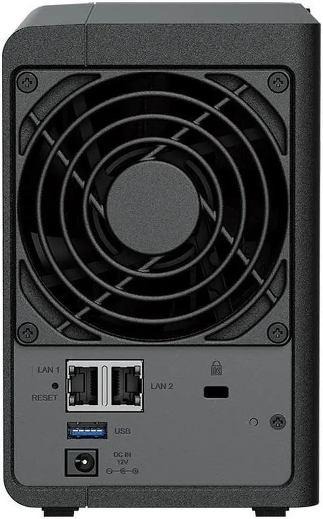 Alt view image 5 of 5 - Synology DiskStation DS224+ NAS Server with Celeron 2.0GHz CPU, 6GB Memory, 2TB SSD Storage, 2 x 1GbE LAN Ports, DSM Operating System