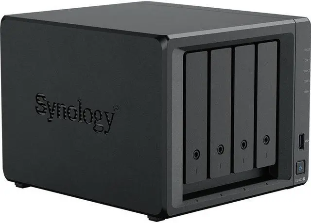 Alt view image 4 of 5 - Synology DiskStation DS423+ NAS Server with Celeron 2.0GHz CPU, 6GB Memory, 32TB SSD Storage, 2TB M.2 NVMe SSD, 2 x 1GbE LAN Ports, DSM Operating System