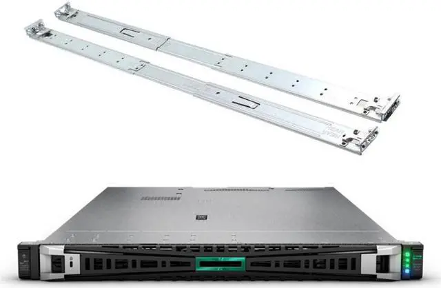 Main image of HPE ProLiant DL360 Gen11 1U Rack Server Bundle with Dual Xeon 4410y 12-Core 2GHz, 512GB DDR5 Memory, 7.68TB Enterprise SATA SSD Storage, RAID, Dual Power, iLO, Rail Kit