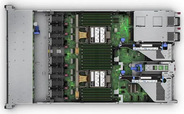 Alt view image 3 of 5 - HPE ProLiant DL360 Gen11 1U Rack Server Bundle with Dual Xeon 4410y 12-Core 2GHz, 512GB DDR5 Memory, 7.68TB Enterprise SATA SSD Storage, RAID, Dual Power, iLO, Rail Kit