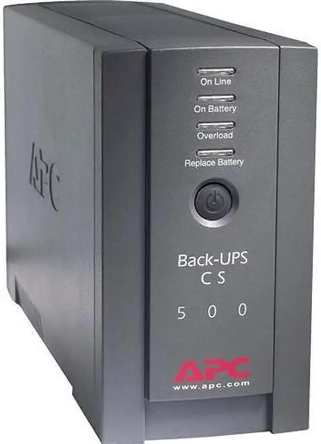 Alt view image 3 of 4 - APC UPS Battery Backup & Surge Protector, BK500BLK Tower Back-UPS, 500 VA Backup Battery Power Supply Bundle with 16GB USB Storage