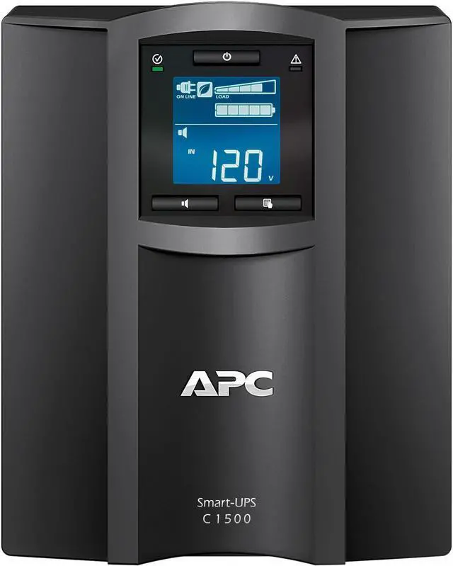 Alt view image 2 of 4 - APC Smart-UPS, SMT1500C Tower Back-UPS, 1440 VA Backup Battery Power Supply, 8 x NEMA 5-15R, SmartConnect Port, SmartSlot, AVR, LCD Bundled With 16GB USB Storage