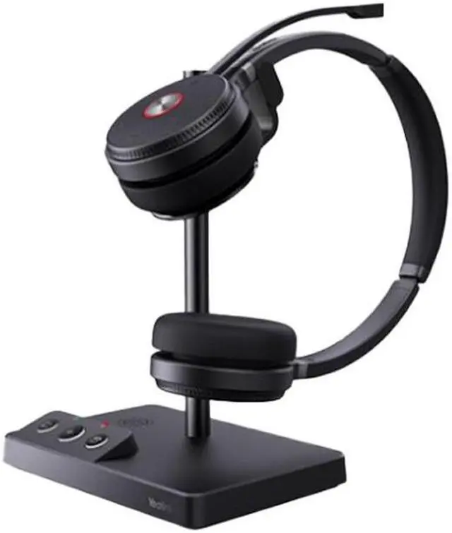 Alt view image 4 of 7 - Yealink WH62 Dual Wireless Bluetooth Over Ear Headset, Bundle with Cam 313 2MP Webcam for Office, MK270 Wireless Keyboard and Mouse, Gel Wrist & Mouse Pad, Mini Speaker