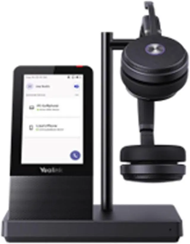 Alt view image 5 of 6 - Yealink WH66 Dual Bluetooth Headset with Multitouch Console Bundle with Cam 313 2MP Webcam, MK270 Wireless Keyboard and Mouse, Gel Mouse & Wrist Pad, Mini Speaker