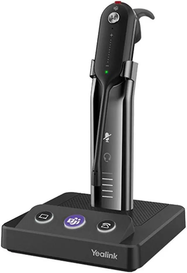 Alt view image 4 of 5 - Yealink MP50 MS Teams IP Corded Phone Bundle with Yealink WH63 MS Teams Mono Bluetooth Noise Canceling Mic Headset for Office, Cam 313 2MP Webcam, Pack of 2