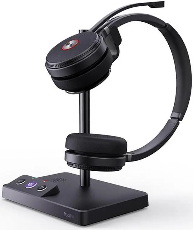 Alt view image 2 of 7 - Yealink MP56 MS Teams IP Corded/Cordless Phone Bundle with Yealink WH63 MS Teams Mono Bluetooth Noise Canceling Mic Headset for Office, Cam 313 2MP Webcam, Pack of 2