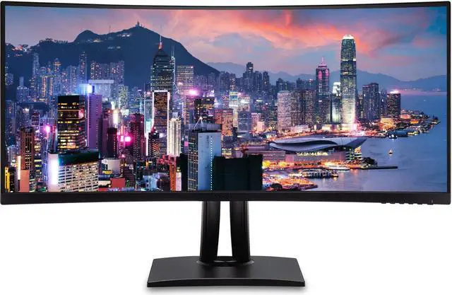 Main image of ViewSonic VP3456a 34-inch Curved 2K UWQHD Premium Monitor, with ColorPro, Full Dock, HDMI, DisplayPort, USB Hub, 100W USB-C, Ethernet and Integrated Speakers