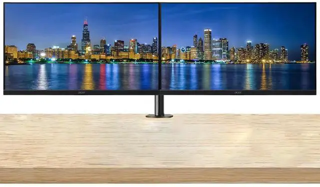 Main image of Acer Vero V7 V277 E BI 27 inch 1080P Full HD 100 Hz 4 ms Backlit Widescreen LCD Monitor, 2-Pack bundle with Eye Care, VGA, HDMI, Desk Mount Dual Monitor Stand