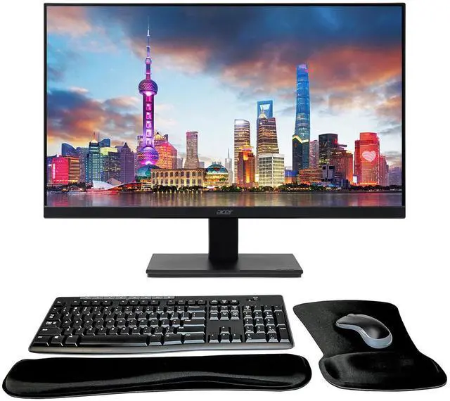Main image of Acer Vero V7 V277 E BMIPX 27 inch 1080P Full HD IPS Backlit Widescreen LCD Monitor, Bundle with Eye Care, VGA, HDMI, Integrated Speakers, MK270 Wireless Keyboard & Mouse, Gel Mouse & Wrist Pad