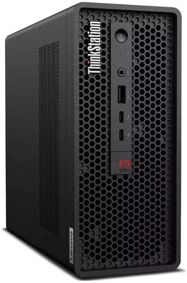 Alt view image 2 of 6 - Lenovo ThinkStation P3 Small Form Factor Business i7 PC, 64GB RAM, 1TB SSD, RTX A2000 12GB, Bundled with MK650 Wireless Keyboard & Mouse, Gel Mouse & Wrist Pad